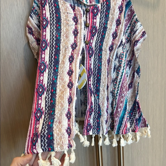 Hayden Multicolor Striped Camisole with Fringe - Picture 5 of 8